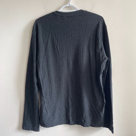 Armani Exchange Grey long sleeve shoulder zipper top - Picture 5 of 5